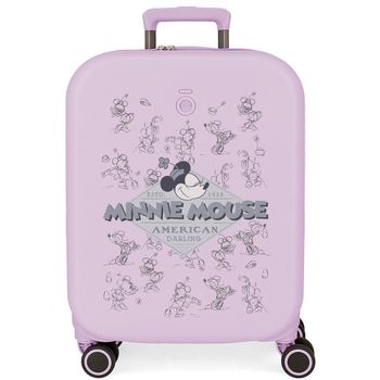 Maleta De Cabina Disney 100 Happiness  55 Cm Lila