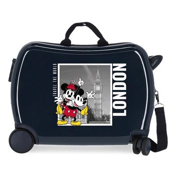 Maleta Infantil Mickey Y Minnie Londres 2 Ruedas Multidireccionales Azul Marino