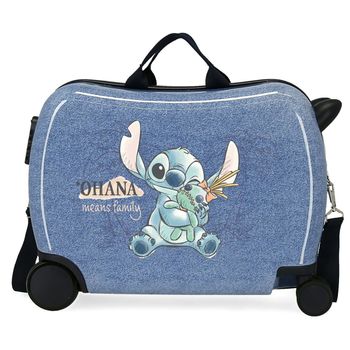 Maleta Infantil Stitch Means Family 2 Ruedas Multidireccionales