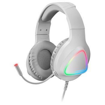 Mars Gaming Mh222 Auricualres Gaming Rgb Flow Over Ear Blancos