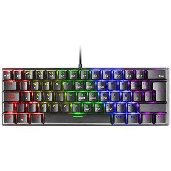 Mars Gaming  Mk60 Negro, Teclado  Mecánico Frgb, Switch Mecánico Azul, Idioma Español