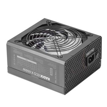 Tacens Radix Eco X 650, Fuente Alimentación Atx 650w, 6 Años Garantía, +87%, 12db, Negro