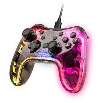 Mars Gaming Mgp-c, Mando Profesional Neón Rgb, Pc, Switch, Ps3, Raspberry Pi, Mac, Android