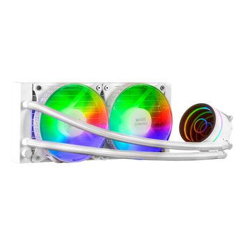 Mars Gaming Ml-one240, Refrigeración Líquida Tdp 400w 2x Ventilador Frgb Blanco