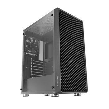 Mars Gaming Mc-3000 Negro, Semitorre Gaming Atx, Cristal Templado, 4x Ventilador 12cm