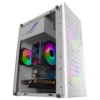 Mars Gaming MCEX, Caja PC Gaming E-ATX, Torre PC con 3 Ventiladores RGB  14cm + Frontal Mesh, Blanca o Negra