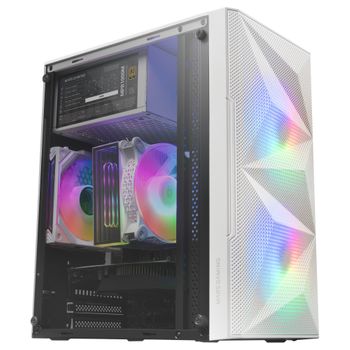 Mars Gaming MCEX, Caja PC Gaming E-ATX, Torre PC con 3 Ventiladores RGB  14cm + Frontal Mesh, Blanca o Negra