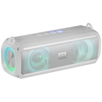 Mars Gaming Msb-xt, Altavoz Portátil + Barra Sonido 2en1 Rgb, 20w, Bluetooth 5.3, Blanco