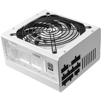 Mars Gaming Mpze750m, Fuente Alimentación Full Modular 750w Atx, 10 Años Garantía, Blanco