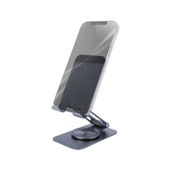 Mars Gaming Ma-rss, Soporte Plegable Smartphone, Aluminio, Rotación 360º, Gris Oscuro