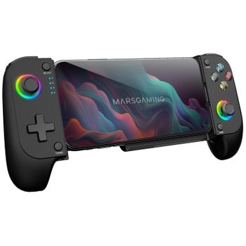 Mars Gaming Mgpx, Gamepad Bluetooth 5.0, Rgb Neon, Android E Ios, Usb-c, Negro