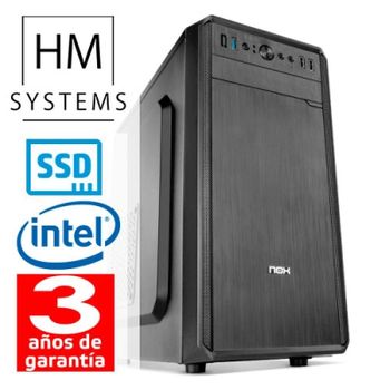 Hm Siroco Gold C5+ - Minitorre Mt - 10ª Gen - Intel Pentium Gold G6405 - 8gb - 480 Gb Ssd - Usb 3.0 - Grabadora - 3 Años Garantí