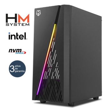 Hm System Intel Frost C2 Gaming - Torre Rgb - Intel Core I5-12400f - 16gb Rgb (2 X 8gb Dual Channel)- 500gb M.2 Nvme - Rtx 3050