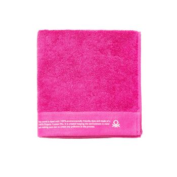 Toalla 50x90cm Algodón Orgánico 450gsm Fucsia Be Benetton