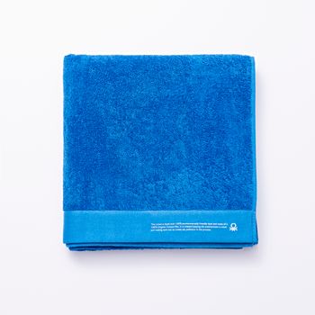 Toalla 90x150 Algodón Orgánico 450gsm Azul Benetton