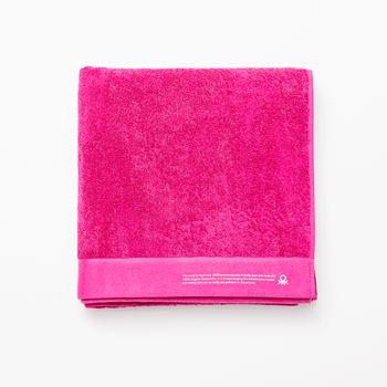 Toalla 90x150 Algodón Orgánico 450gsm Fucsia Benetton