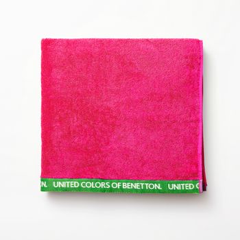 Toalla 90x160 Algodón Orgánico 450gsm Fucsia Benetton