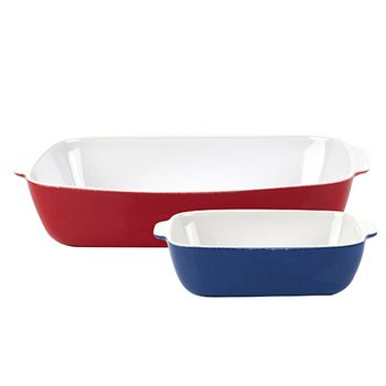 Fuente De Cocina Benetton Rainbow Be Azul Rojo 2 Unidades