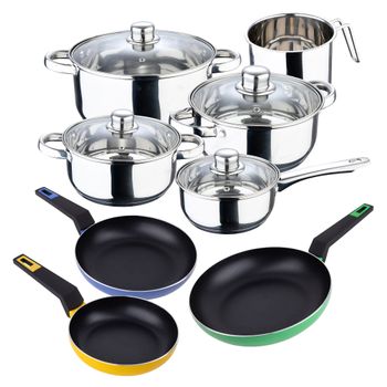 Set 4 Sartenes Con Wok Y Asador Aluminio Fundido San Ignacio Energy Pro con  Ofertas en Carrefour