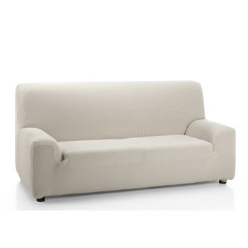 Funda Para Sofa Universal Elastica Con Sujeccion Ajustable 1 Plaza Crudo  con Ofertas en Carrefour
