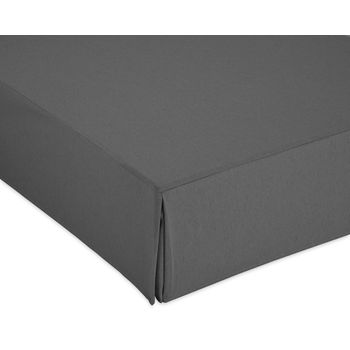 Sábana Bajera Ajustable 160 X 200 X 25 Cm 100% Algodón Gris Humo con  Ofertas en Carrefour