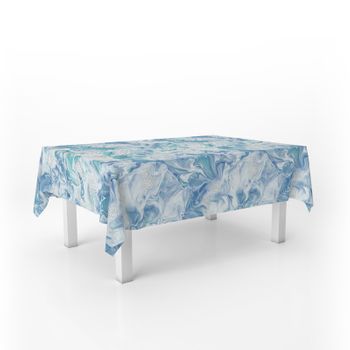 Valentia Home Mantel Hule Deba Azul 140x140 Cm