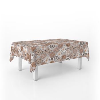 Valentia Home Mantel Hule Xuquer Marrón 260x140 Cm