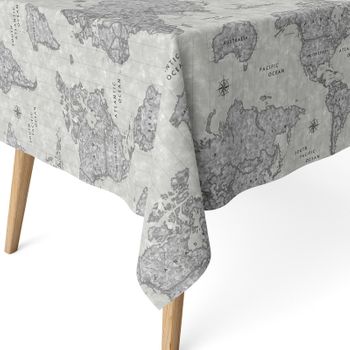 Valentia Home Mantel Resinado Atlas Gris 180x140 Cm