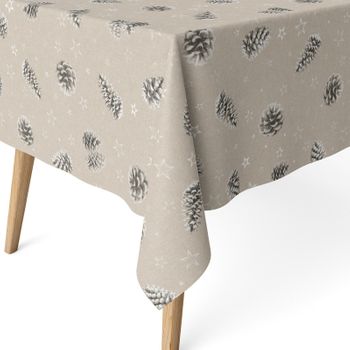 Valentia Home Mantel Resinado Ananas Gris 140 Redondo