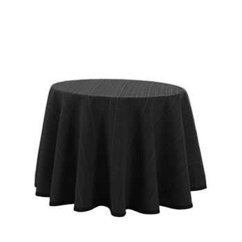 Valentia Home Falda Para Mesa Camilla Riba 100 Cm Redonda Negro