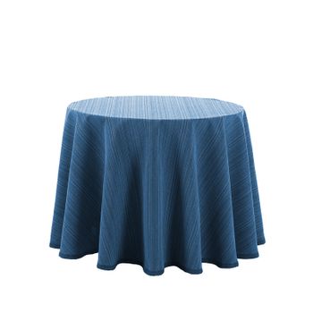 Valentia Home Falda Para Mesa Camilla Riba 80 Cm Redonda Azul