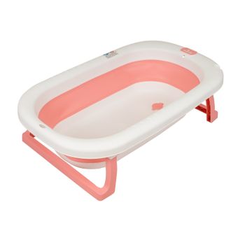 Toral Bañera Plegable Bebé Con Patas Rosa - Bañera Bebe Con Patas Comoda, Facil De Guardar Y Patas Antideslizantes - Bañera Bebé Plegable Portatil - Modelo Bathy Rosa