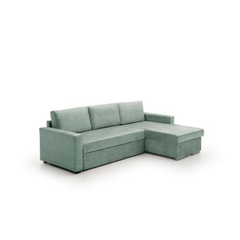 Sofa Cama Chaise Longue Isabella Low Cost Derecha Agua Marina