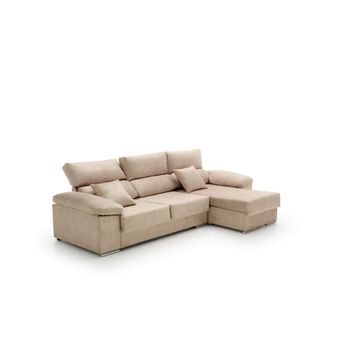 Sofa Chaise Longue Reclinable Beatrice Derecha Beige