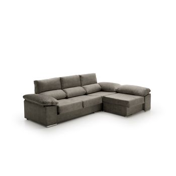 Sofa Chaise Longue Reversible Alta Gama Anna Tostado