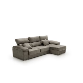 Sofa Chaise Longue Reclinable Beatrice Derecha Tostado