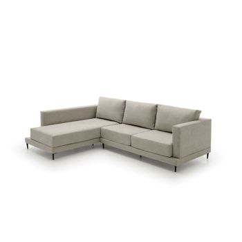 Sofa Chaise Longue Gran Diseño Y Alta Gama Martina Izquierda Gris