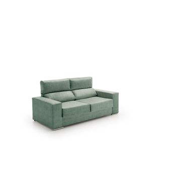 Sofa Reclinable Alice 2 Plazas Agua Marina