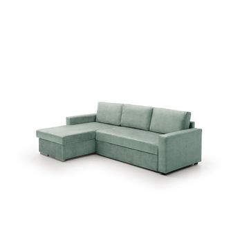 Sofa Cama Chaise Longue Isabella Low Cost Izquierda Agua Marina