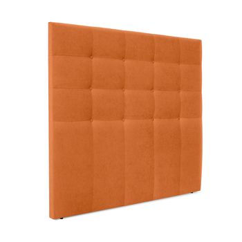 Cabecero De Tela Aqualine Capitoné Hasta El Suelo 135x120cm Camas 120/135 - Naranja