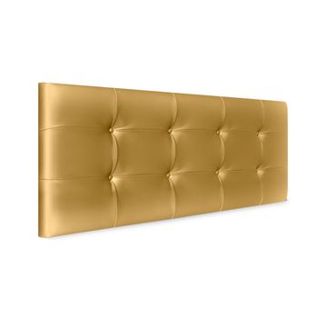 Cabecero De Polipiel Capitoné 135x60cm Camas 120/135 - Dorado