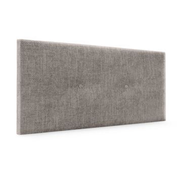 Cabecero De Lana Natural Con Botones 105x50cm Camas 105 - Gris