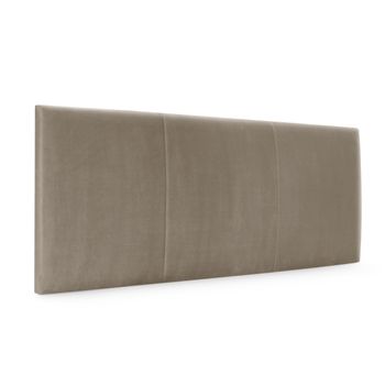 Cabecero De Terciopelo Liso Con Tres Paneles 105x50cm Camas 105 - Beige