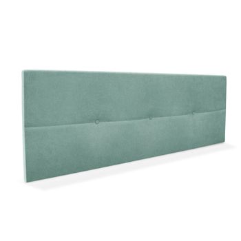 Cabecero De Tela Aqualine Con Botones 135x50cm Camas 120/135 - Verde Agua