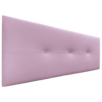 Cabecero De Polipiel Con Botones 145x50cm Camas 135/140 - Rosa