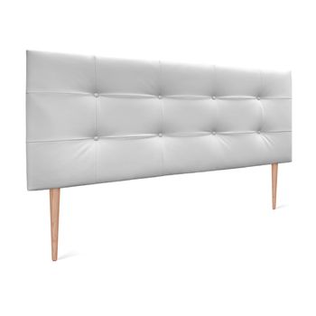 Cabecero de cama madera maciza de pino blanco 145,5x4x100 cm - referencia  Mqm-818921