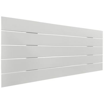 Cabecero De Madera Reciclada Dm Estilo Palet Horizontal 90x46cm Camas 80/90 - Blanco Sólido