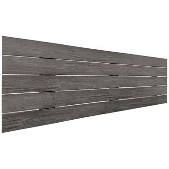 Cabecero De Madera Reciclada Dm Estilo Palet Horizontal 135x46cm Camas 120/135 - Ceniza Madera