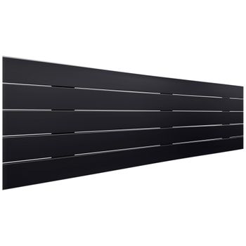 Cabecero De Madera Reciclada Dm Estilo Palet Horizontal 145x46cm Camas 135/140 - Negro Sólido