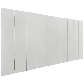 Cabecero De Madera Reciclada Dm Estilo Palet Vertical 90x46cm Camas 80/90 - Blanco Sólido